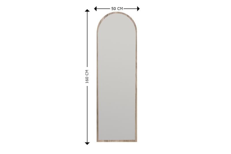 Peili Rusele 50 cm Suorakaide - Pähkinäpuu - Sisustustuotteet - Peili - Eteispeili