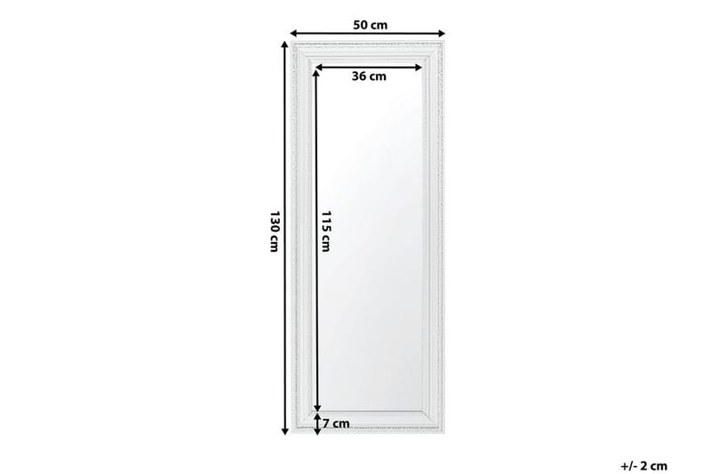 Peili Vertou 50 cm - Valkoinen - Sisustustuotteet - Peili - Eteispeili