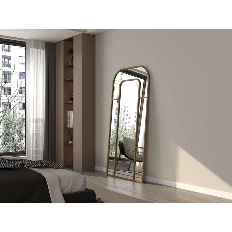 Faylen Lattiapeili 90 x 180 cm - Kulta - Sisustustuotteet - Peili - Lattiapeili