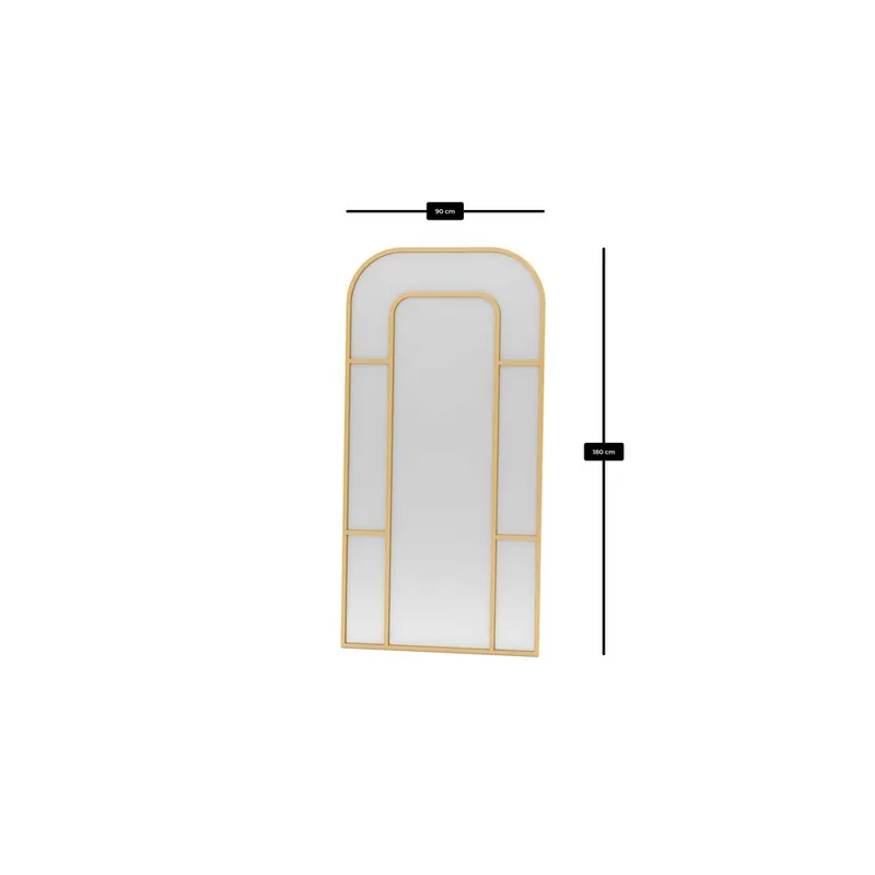 Faylen Lattiapeili 90 x 180 cm - Kulta - Sisustustuotteet - Peili - Lattiapeili
