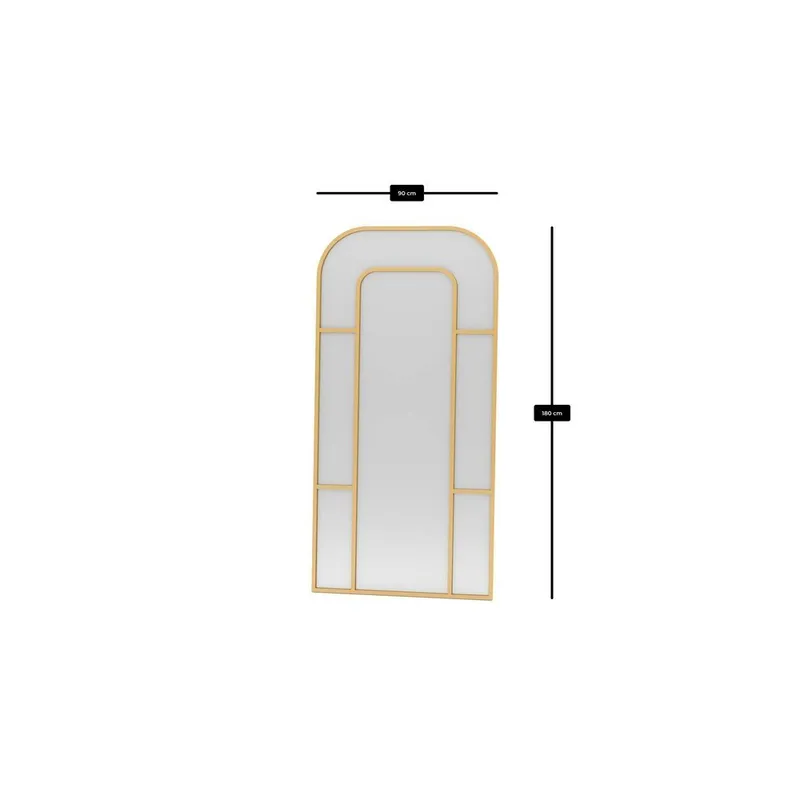 Faylen Lattiapeili 90 x 180 cm - Kulta - Sisustustuotteet - Peili - Lattiapeili