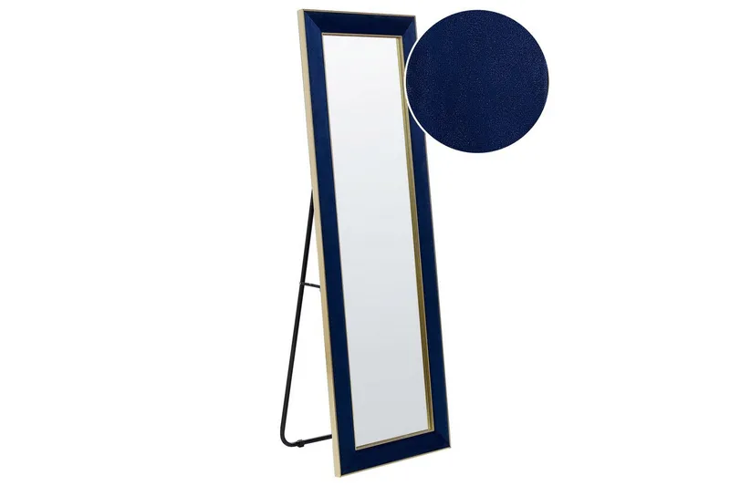 Golvspegel Beliani Lautrec Blå/guld blue||GOLD