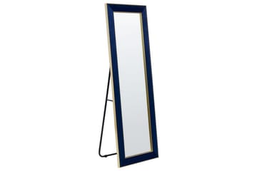 Golvspegel Beliani Lautrec Blå/guld blue||GOLD - Sisustustuotteet - Peili - Lattiapeili