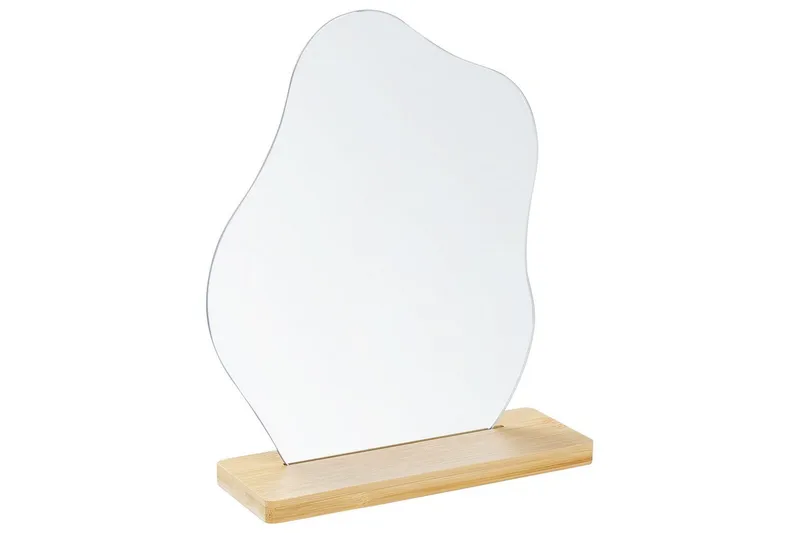 Golvspegel Beliani Lozere Light colored wood - Sisustustuotteet - Peili - Lattiapeili