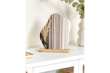 Golvspegel Beliani Lozere Light colored wood - Sisustustuotteet - Peili - Lattiapeili