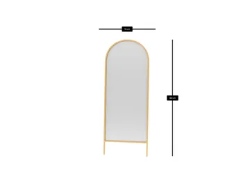 Halor lattiapeili 70x180 cm - Kulta - Sisustustuotteet - Peili - Lattiapeili
