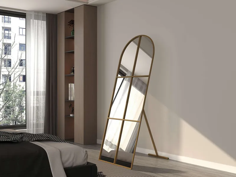 Kavor lattiapeili 70x180 cm - Kulta - Sisustustuotteet - Peili - Lattiapeili