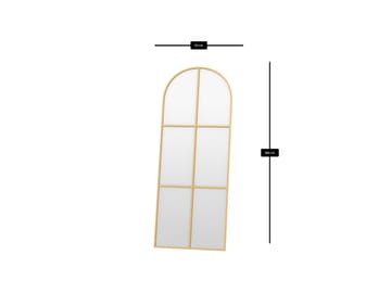 Kavor lattiapeili 70x180 cm - Kulta - Sisustustuotteet - Peili - Lattiapeili