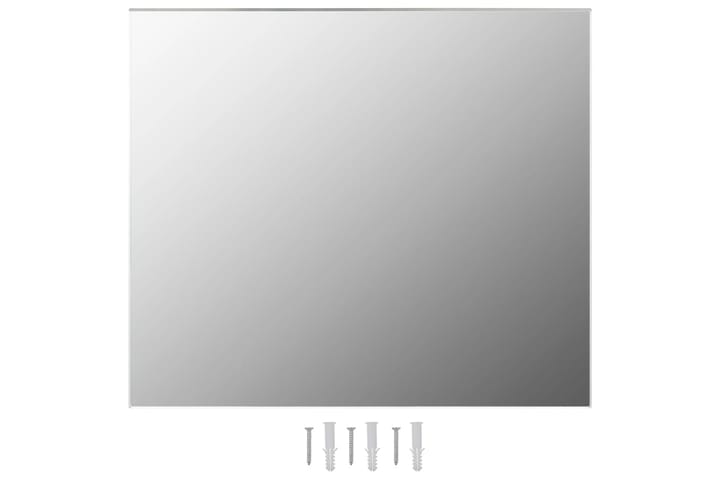Kehyksetön peili 80x60 cm lasi - Hopea - Peili - Eteispeili - Seinäpeili
