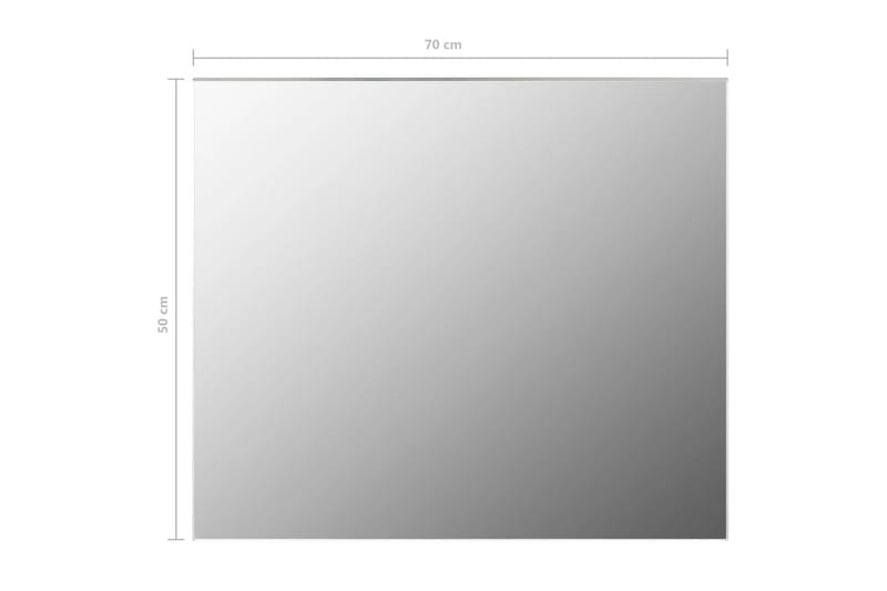 Kehyksetön peili 70x50 cm lasi - Hopea - Sisustustuotteet - Peili