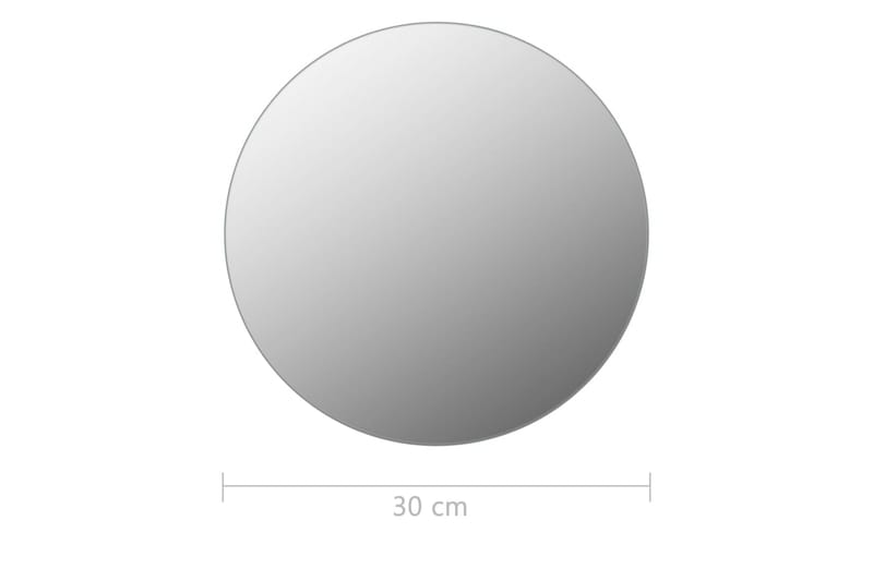 Kehyksetön peili pyöreä 30 cm lasi - Hopea - Sisustustuotteet - Peili