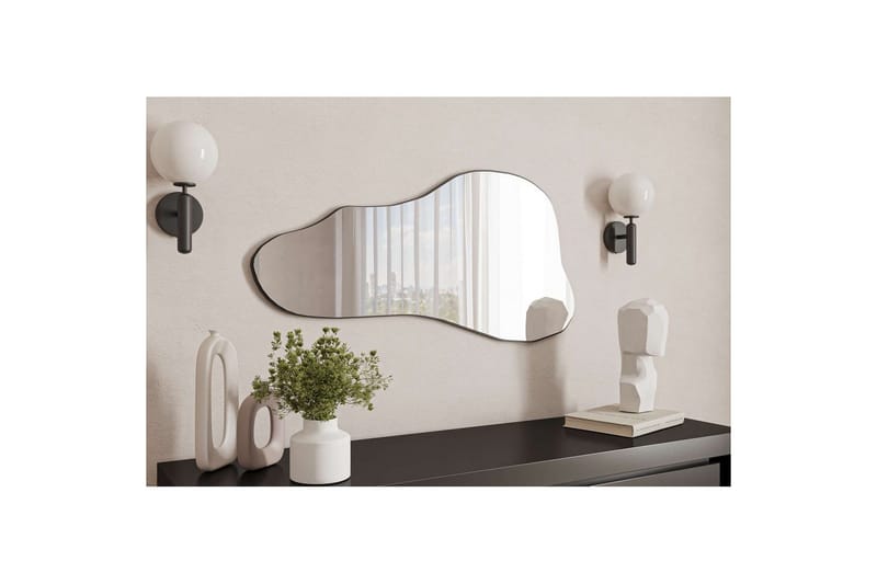 Kelon Seinälle ripustettava peili 60 cm - Musta - Sisustustuotteet - Peili