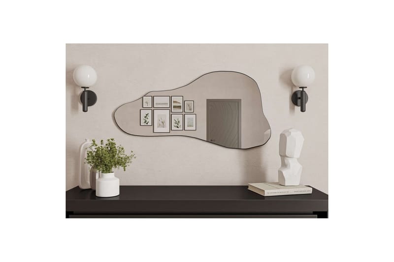 Kelon Seinälle ripustettava peili 60 cm - Musta - Sisustustuotteet - Peili