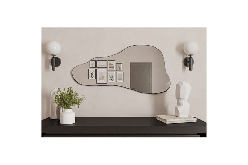 Kelon Seinälle ripustettava peili 60 cm - Musta - Sisustustuotteet - Peili