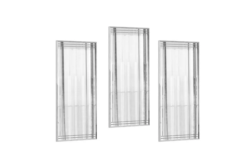 Koristeellinen peilisetti (3 osaa) Heba Buhem Läpinäkyvä, Norsunluunvalkoinen