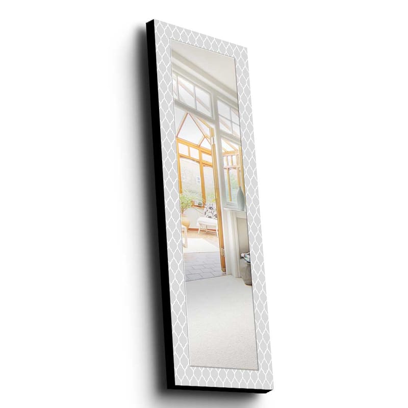 Koristepeili 40x120 cm - Harmaa/Valkoinen - Sisustustuotteet - Peili