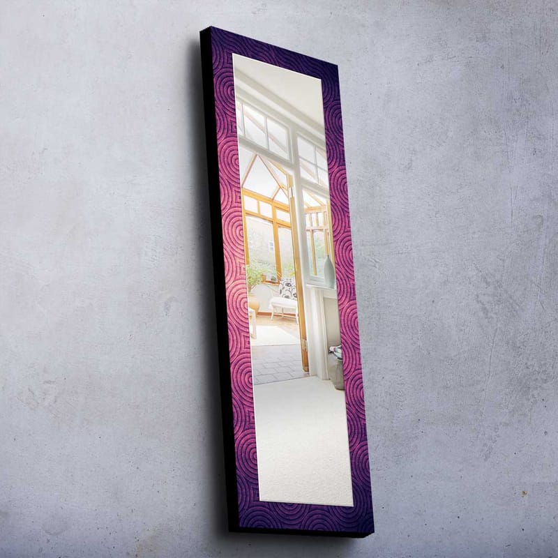 Koristepeili 40x120 cm - Liila - Sisustustuotteet - Peili