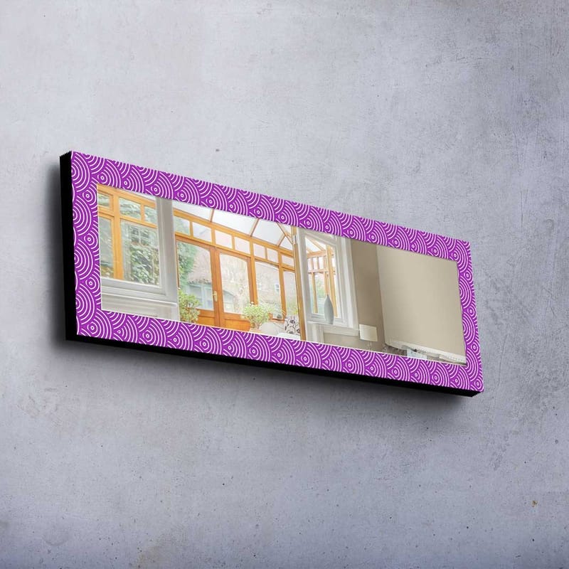 Koristepeili 40x120 cm - Liila - Sisustustuotteet - Peili