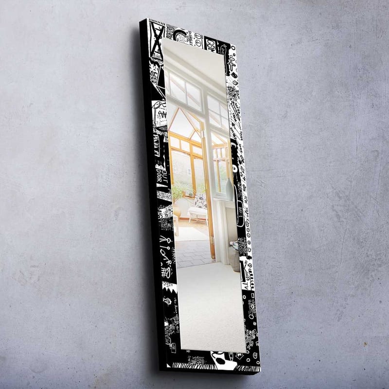 Koristepeili 40x120 cm, Monivärinen