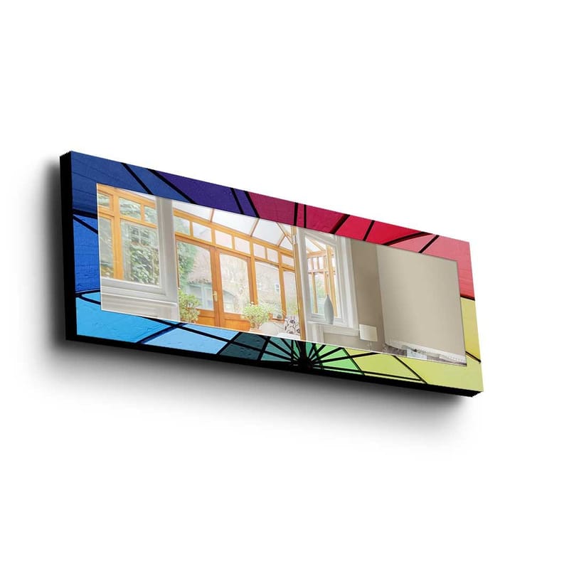 Koristepeili 40x120 cm, Monivärinen