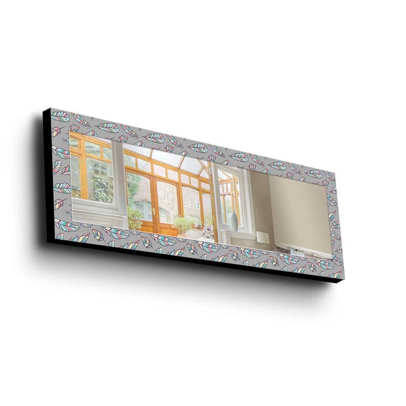 Koristepeili 40x120 cm - Monivärinen - Sisustustuotteet - Peili