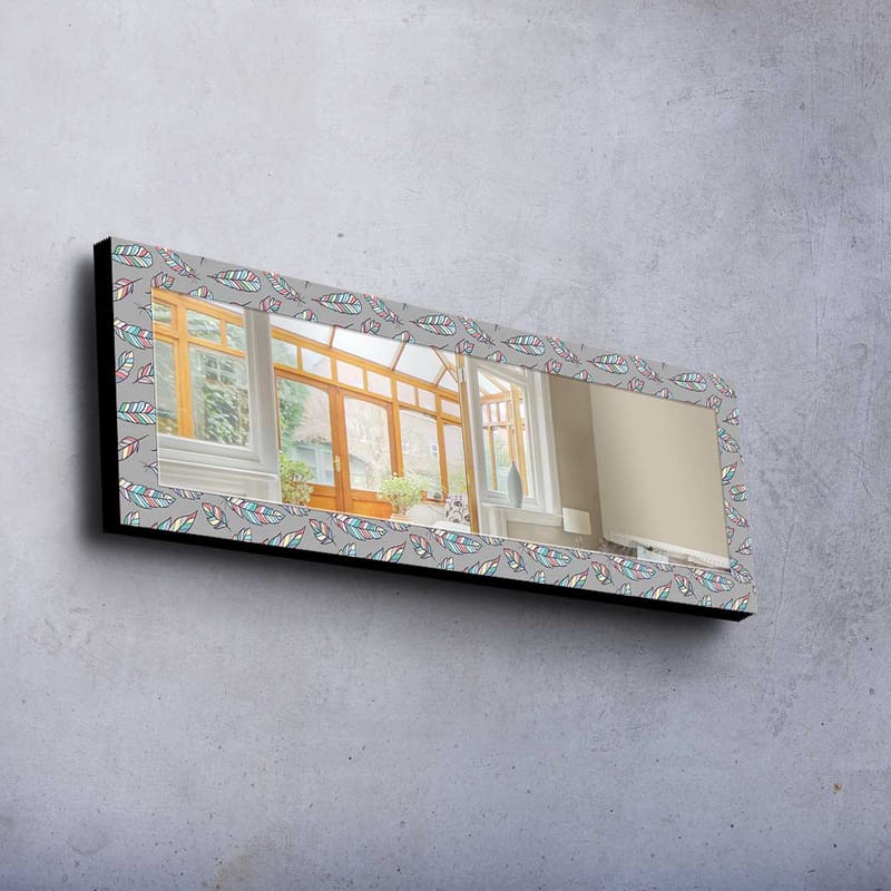 Koristepeili 40x120 cm - Monivärinen - Sisustustuotteet - Peili