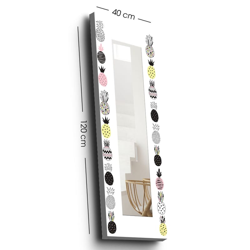 Koristepeili 40x120 cm - Monivärinen - Sisustustuotteet - Peili