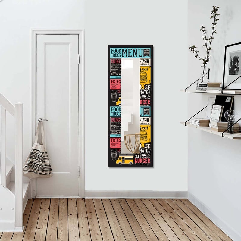 Koristepeili 40x120 cm - Monivärinen - Sisustustuotteet - Peili