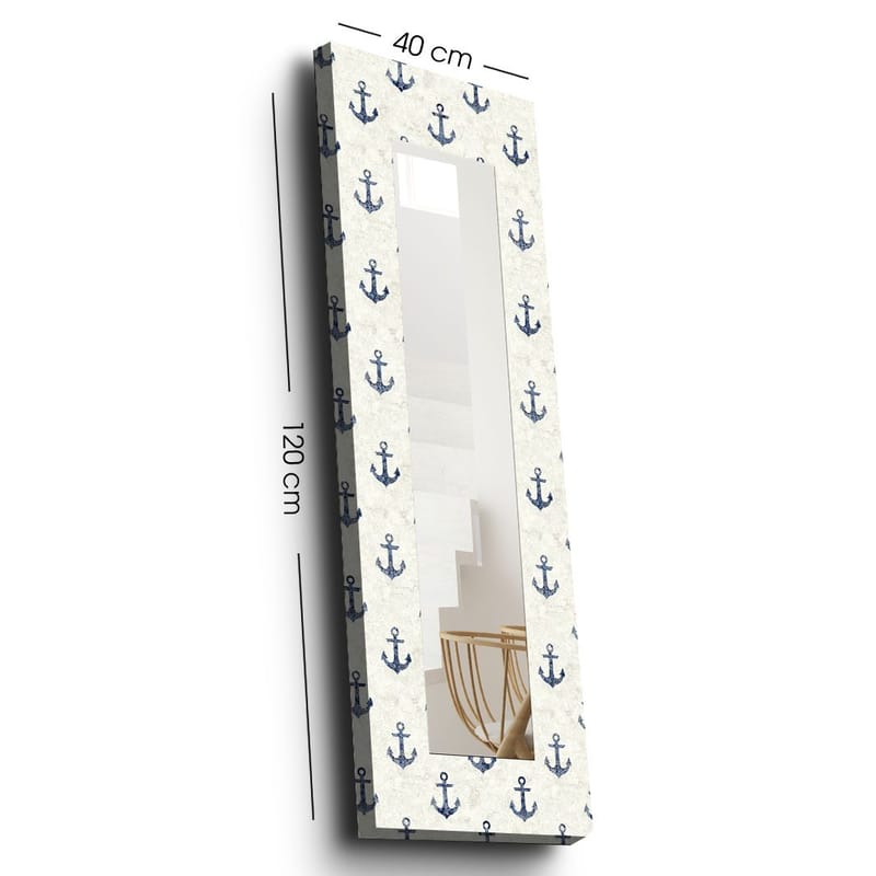 Koristepeili 40x120 cm, Monivärinen