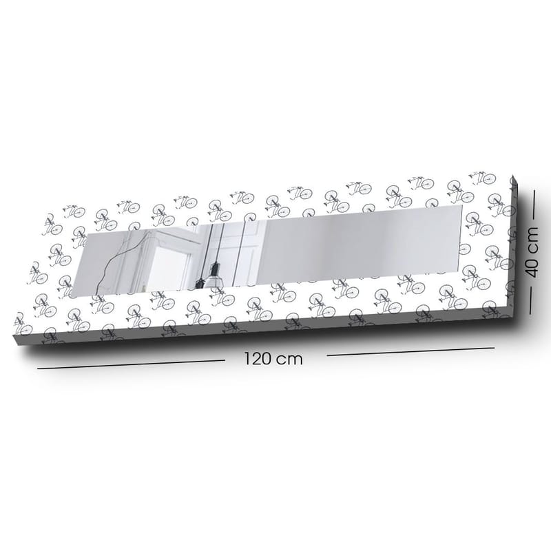 Koristepeili 40x120 cm - Monivärinen - Sisustustuotteet - Peili