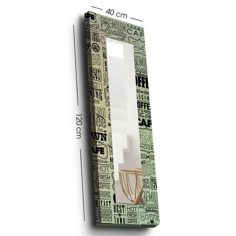 Koristepeili 40x120 cm, Monivärinen