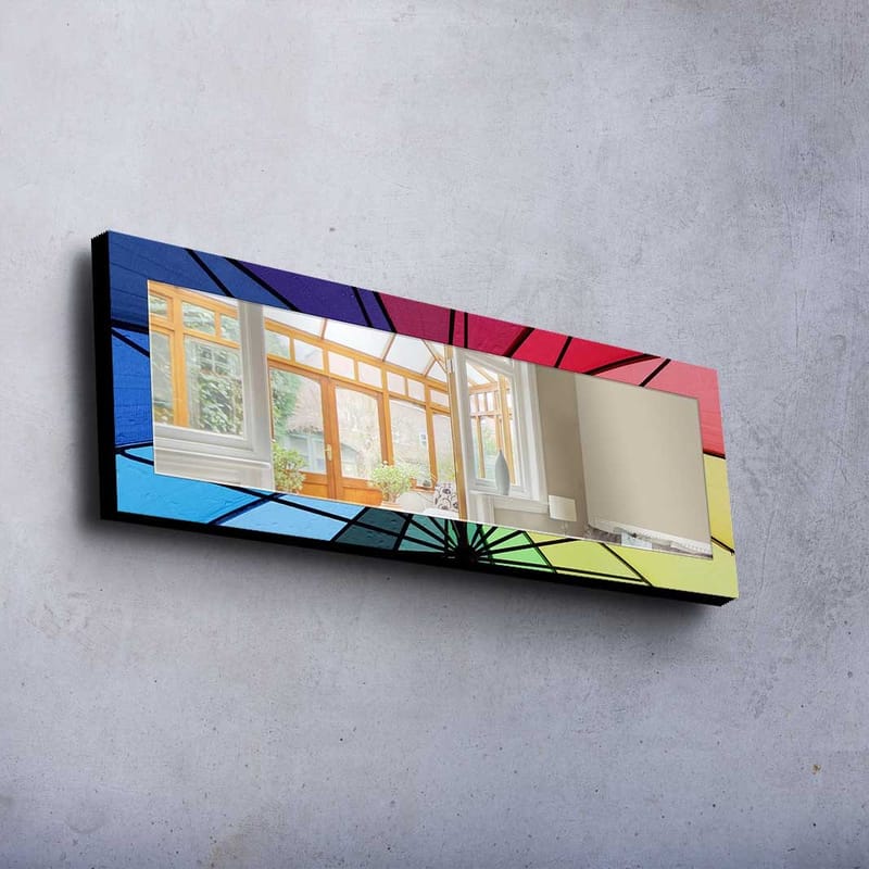 Koristepeili 40x120 cm - Monivärinen - Sisustustuotteet - Peili