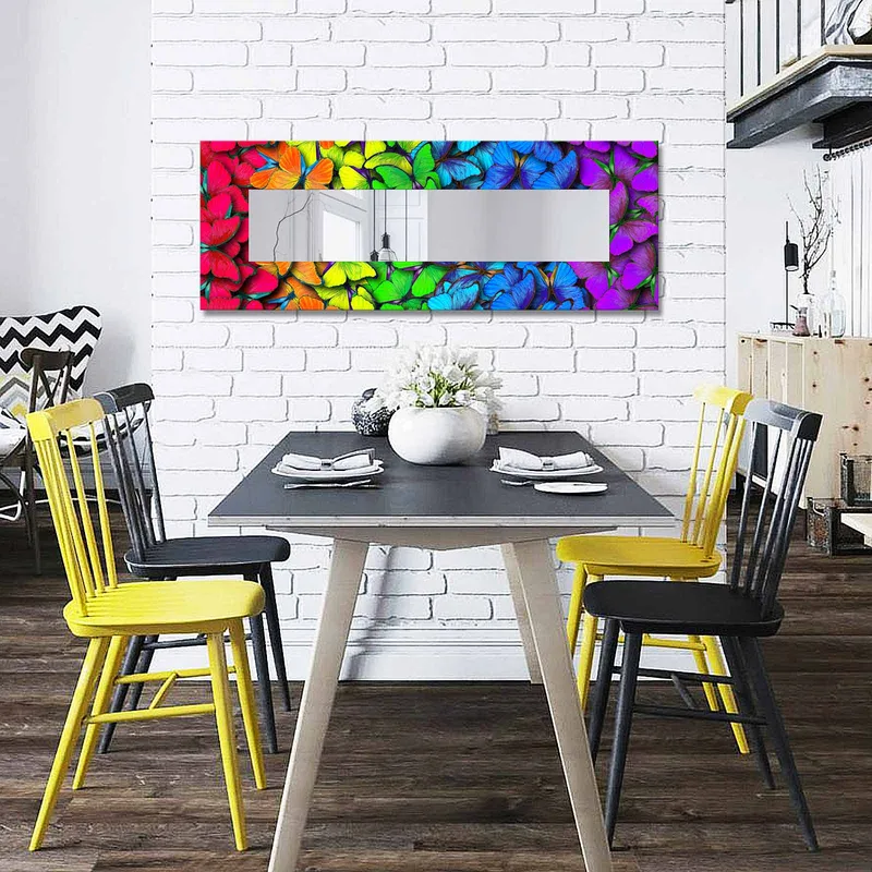 Koristepeili 40x120 cm, Monivärinen