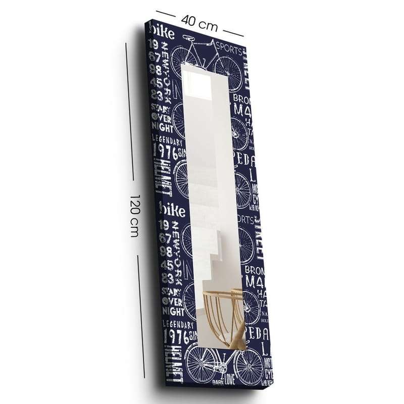 Koristepeili 40x120 cm, Monivärinen