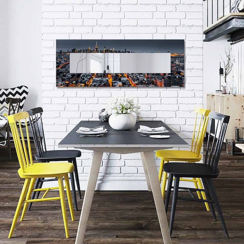 Koristepeili 40x120 cm - Monivärinen - Sisustustuotteet - Peili