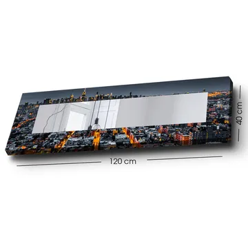 Koristepeili 40x120 cm - Monivärinen - Sisustustuotteet - Peili
