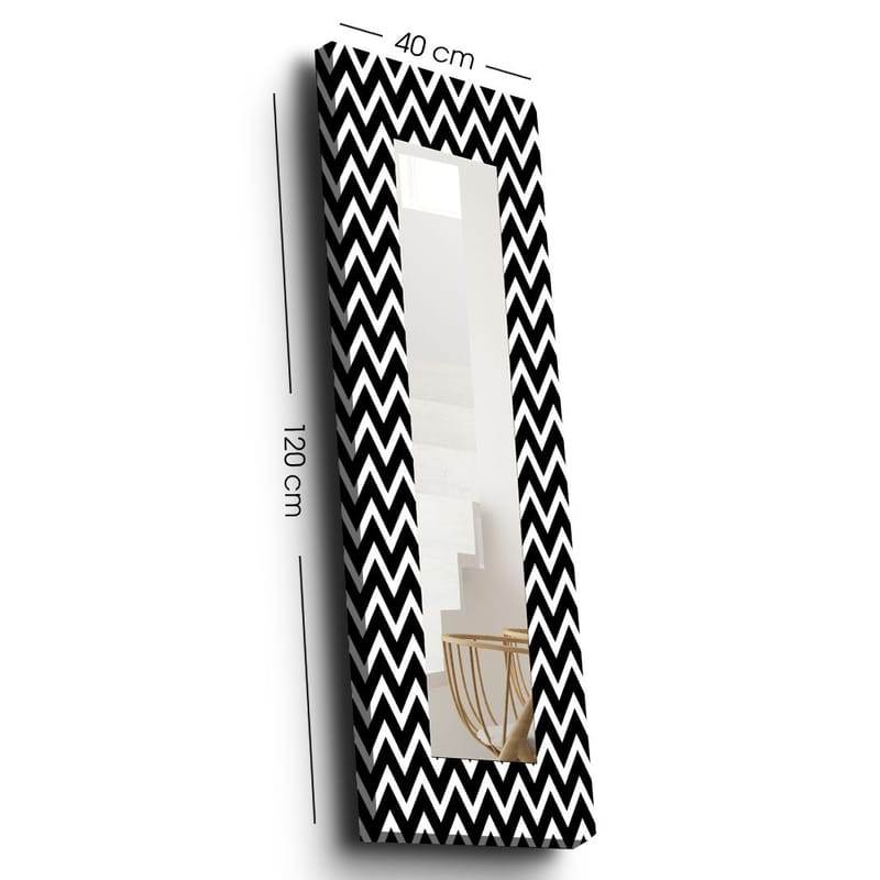 Koristepeili 40x120 cm - Monivärinen - Sisustustuotteet - Peili