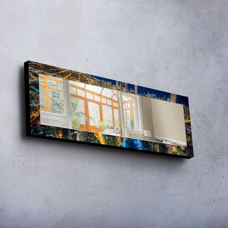 Koristepeili 40x120 cm - Monivärinen - Sisustustuotteet - Peili