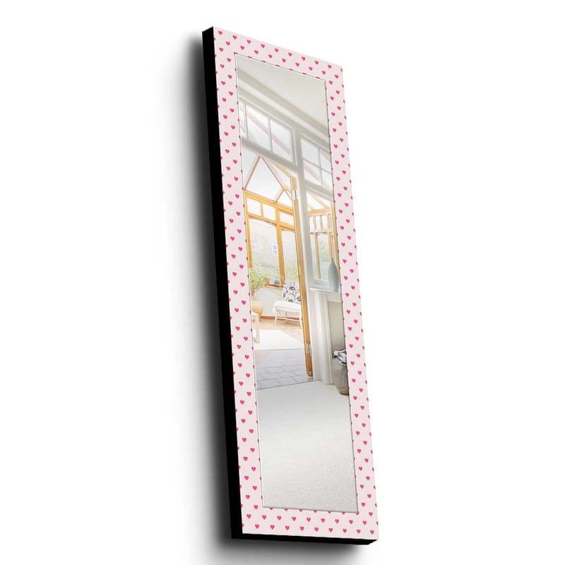 Koristepeili 40x120 cm - Roosa - Sisustustuotteet - Peili