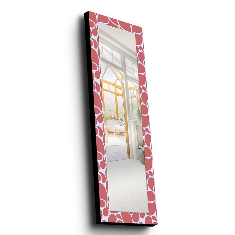 Koristepeili 40x120 cm - Roosa - Sisustustuotteet - Peili