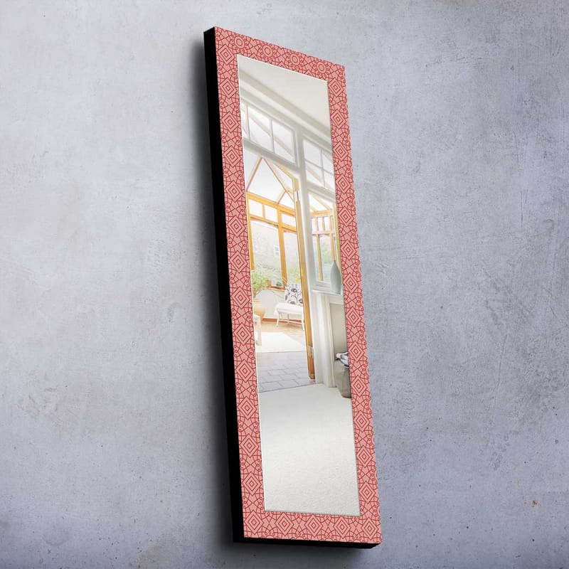 Koristepeili 40x120 cm - Roosa - Sisustustuotteet - Peili