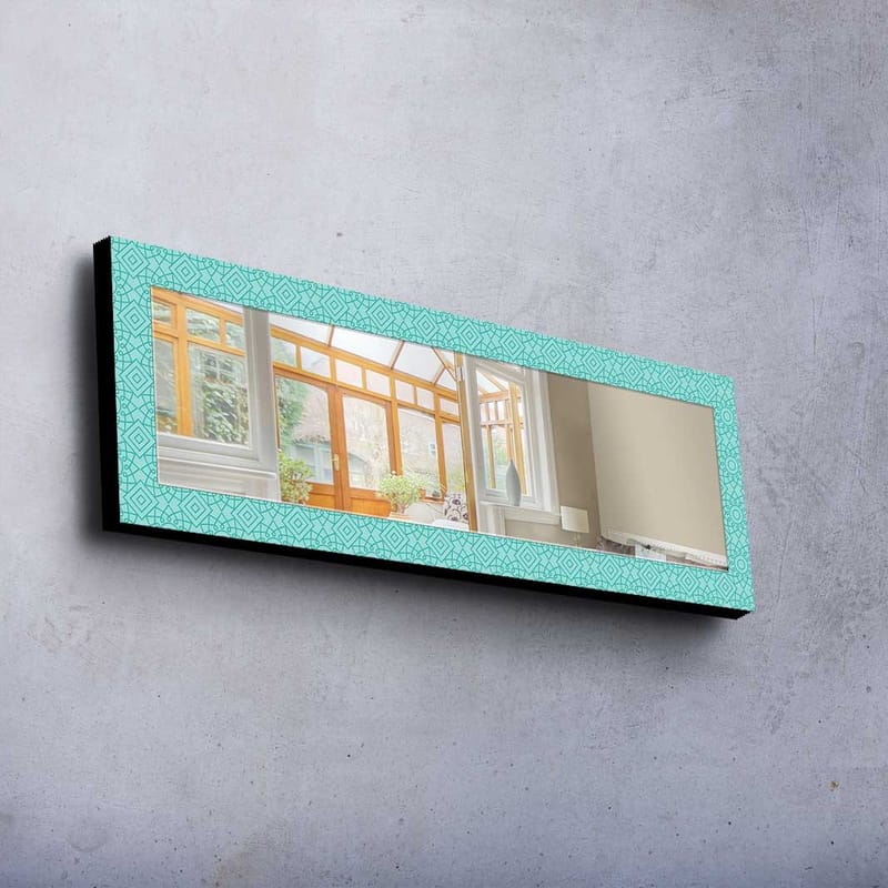 Koristepeili 40x120 cm - Turkoosi - Sisustustuotteet - Peili