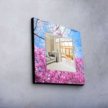 Koristepeili 50x50 cm - Monivärinen - Sisustustuotteet - Peili