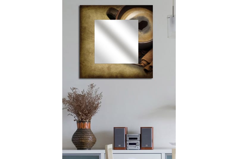 Koristepeili 50x50 cm - Monivärinen - Sisustustuotteet - Peili