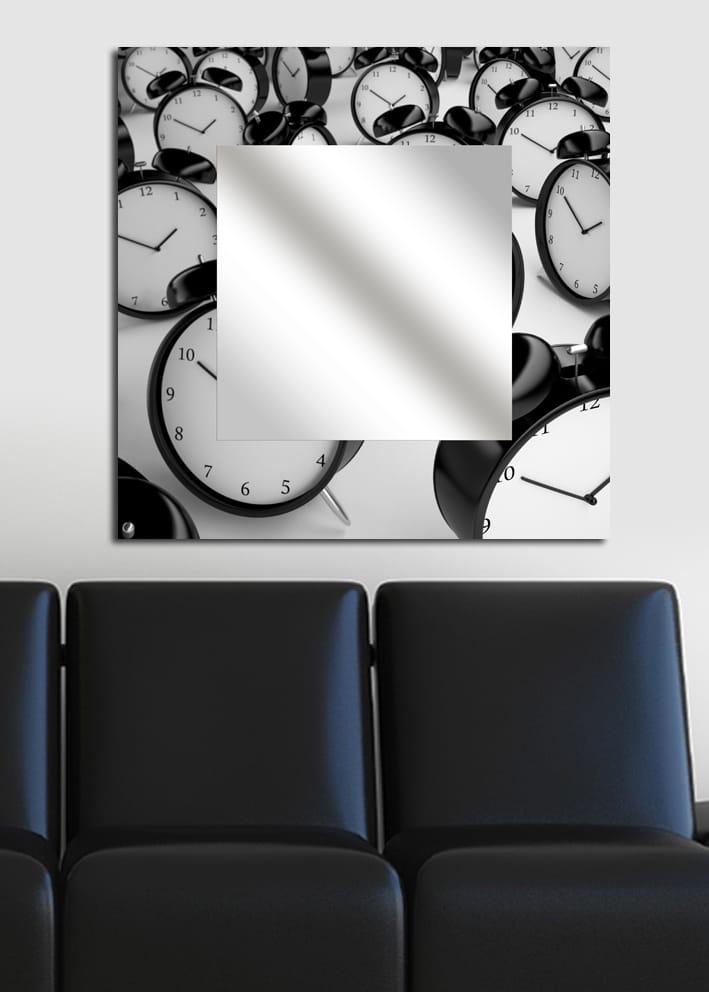 Koristepeili 50x50 cm - Monivärinen - Sisustustuotteet - Peili