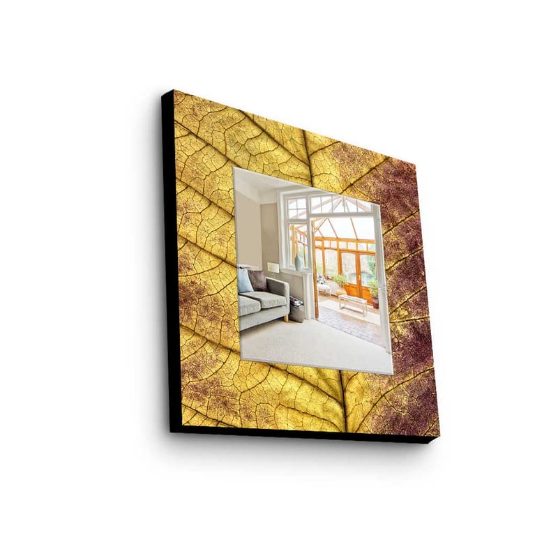 Koristepeili 50x50 cm - Monivärinen - Sisustustuotteet - Peili