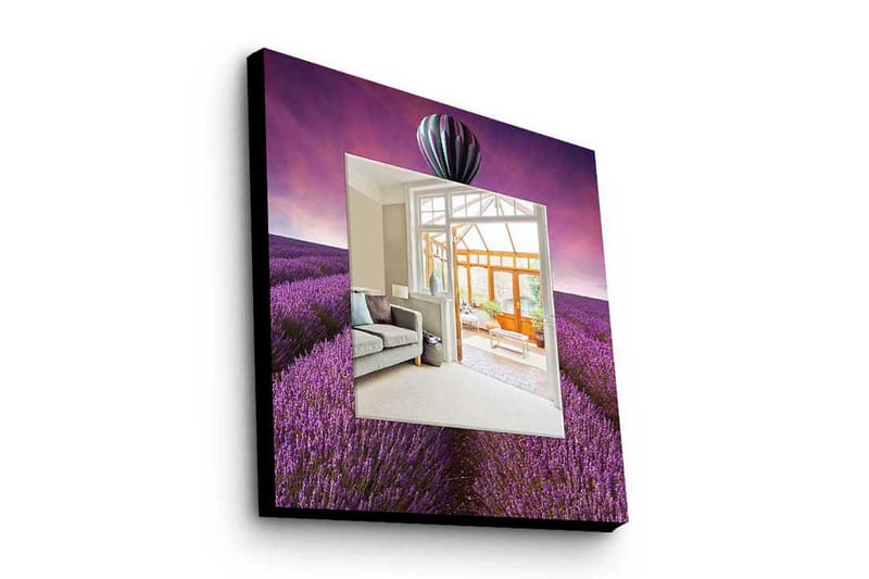 Koristepeili 50x50 cm - Monivärinen - Sisustustuotteet - Peili