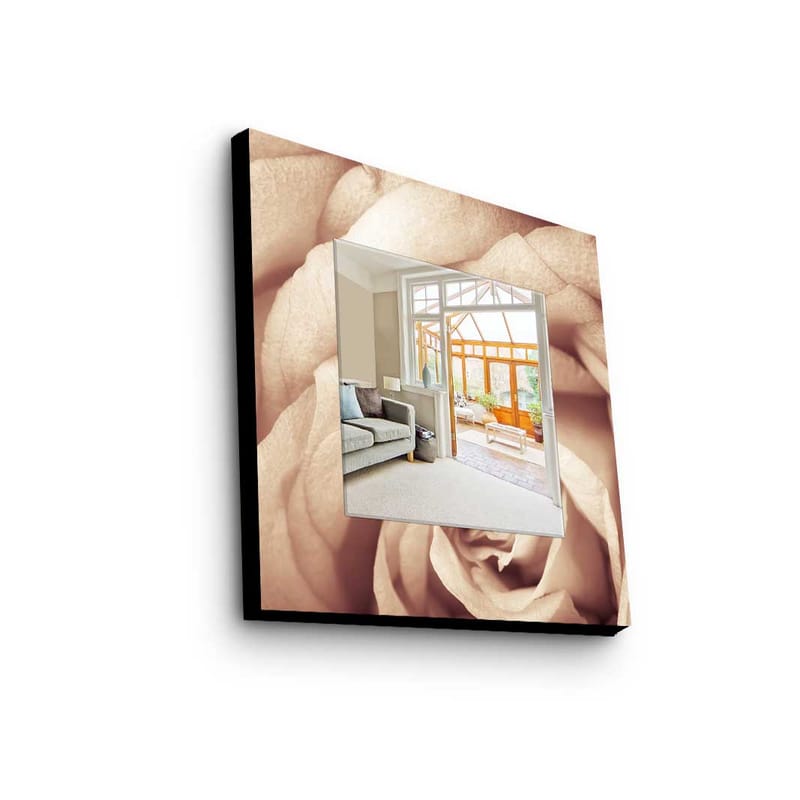 Koristepeili 50x50 cm - Monivärinen - Sisustustuotteet - Peili