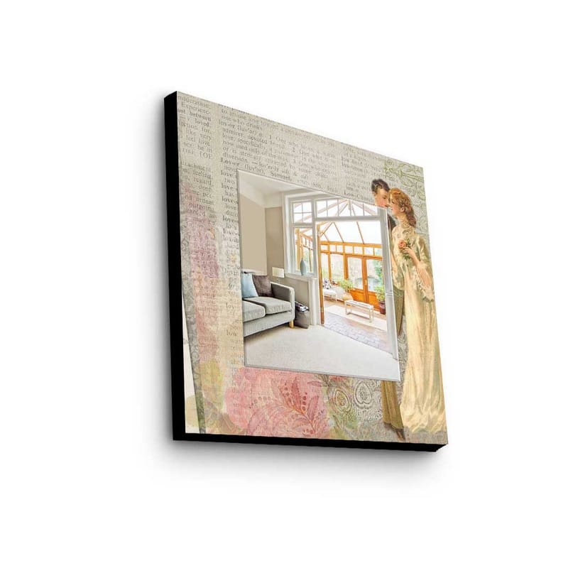 Koristepeili 50x50 cm, Monivärinen