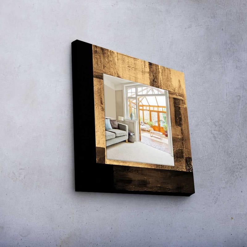 Koristepeili 50x50 cm - Monivärinen - Sisustustuotteet - Peili